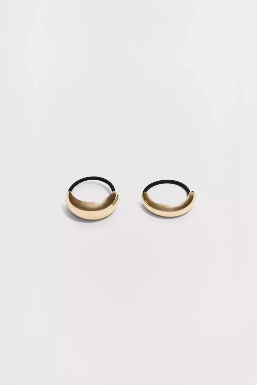 سگک ست فلزی لاستیک طرح‎دار کنتراست برند Stradivarius کد 1741574464