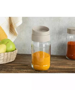 ست‎ادویه شیشه ای 370میلی لیتر بژ تیره لینزا برند English Home کد 1741830068