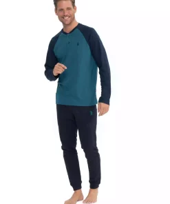 ست لباس راحتی کشی پاچه آستین بلند 18838بلند برند U.S. Polo Assn. کد 1741632725