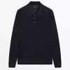 پلیور بافتنی یقه سه دکمه 100کتان برند Massimo Dutti کد 1742117473