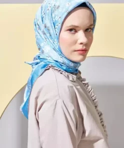 گلدار آبی سری میتا برند Madame Polo کد 1742010065