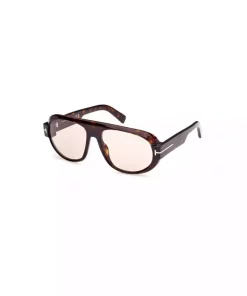 عینک خلبانی استخوانی 590 قهوه‎ای برند Tom Ford کد 1741833064