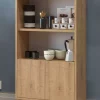 کابینت آشپزخانه گوشه ای 2طبقه دار چند کاربردی قهوه برند Monte Sehpa کد 1742162286
