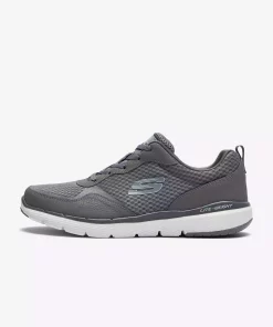 کفش اسپرت 3.0مردانه طوسی کاراکتر انعطاف پذیر برند Skechers کد 1741284554