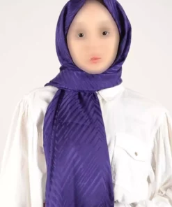 شال ابریشمی طرح ایتالیایی جاکار بنفش برند Madame Polo کد 1742019125