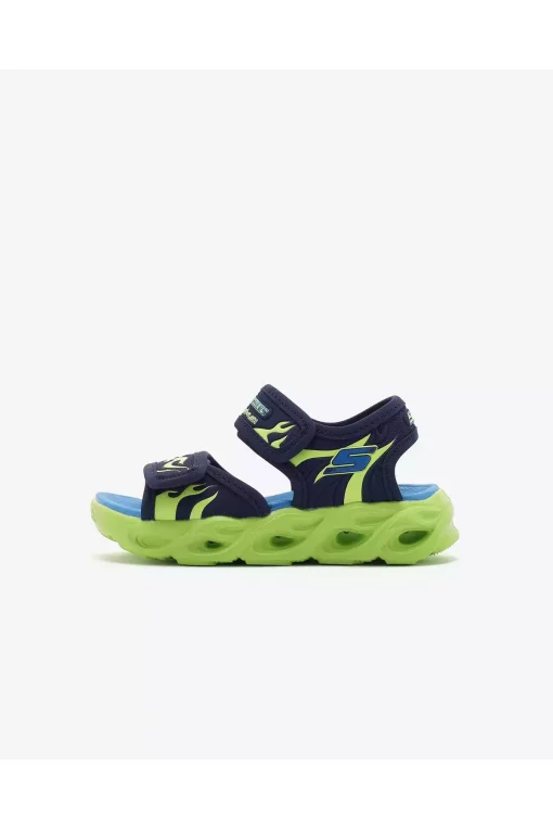 صندل نورانی پسرانه کوچک آبی جزر و مد برند Skechers کد 1741752669