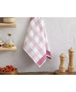 دستمال خشک کردن پنبه صورتی 40x60cm برند English Home کد 1742351528