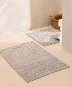 زیرپایی حمام طوسی 60x100cm برند Madame Coco کد 1742151078