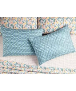 بالشت و رویه آبی 50x70cm قابل اتو کشی راحت برند English Home کد 1740982038