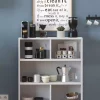 کابینت آشپزخانه گوشه ای میلان چند کاربردی قهوه طبقه دار برند Monte Sehpa کد 1742165523