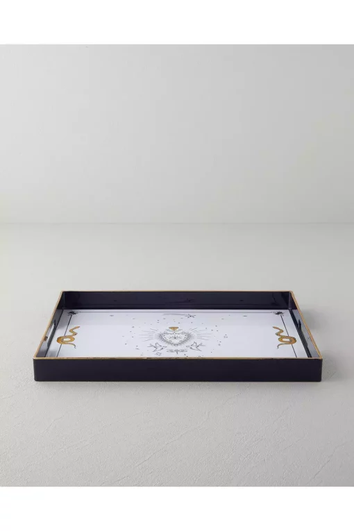 سینی مشکی - طلایی طلسم 40x26cm برند English Home کد 1740967991