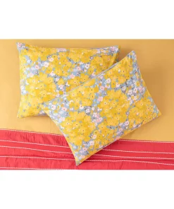 بالشت و رویه پنبه ای زرد 50x70cm کره برند English Home کد 1740976927