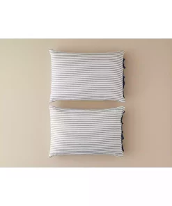 بالشت و رویه طرحدار راه‎راه pure سرمه ای برند English Home کد 1740987734