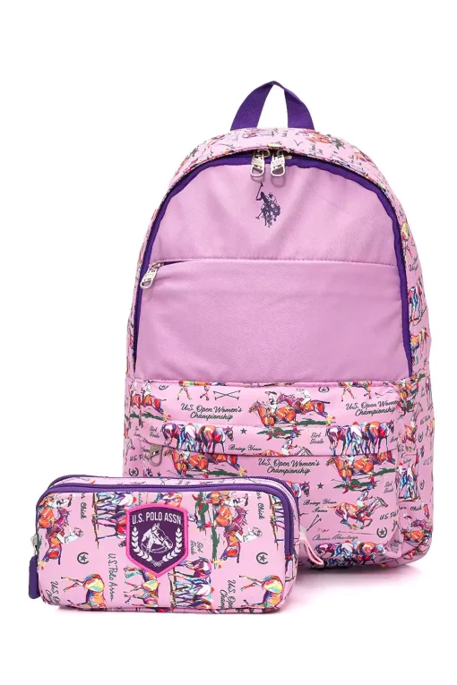 ست مدرسه کیف دخترانه چوگان برند U.S. Polo Assn. کد 1741289292