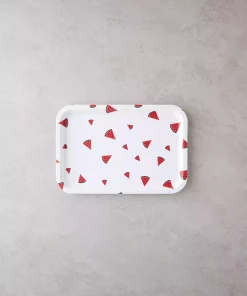 سینی پلاستیکی قرمز سفید هندوانه 31x21cm برند English Home کد 1740969429