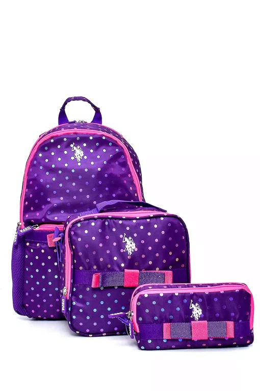 ست مدرسه کیف دخترانه چوگان برند U.S. Polo Assn. کد 1741288208