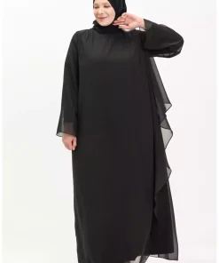لباس مجلسی 01مشکی نگین دار برند sefamerve کد 1742233925