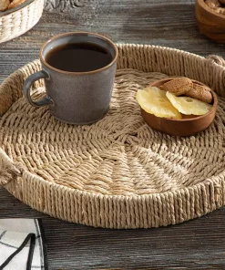 سینی ملانژ حصیری قهوه برند English Home کد 1740970571
