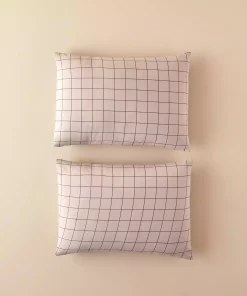 بالشت و رویه ساده بنفش روشن 50x70cm قابل اتو کشی راحت برند English Home کد 1741646105