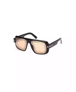 عینک خلبانی استخوانی 580 1101 01e مشکی برند Tom Ford کد 1741833069