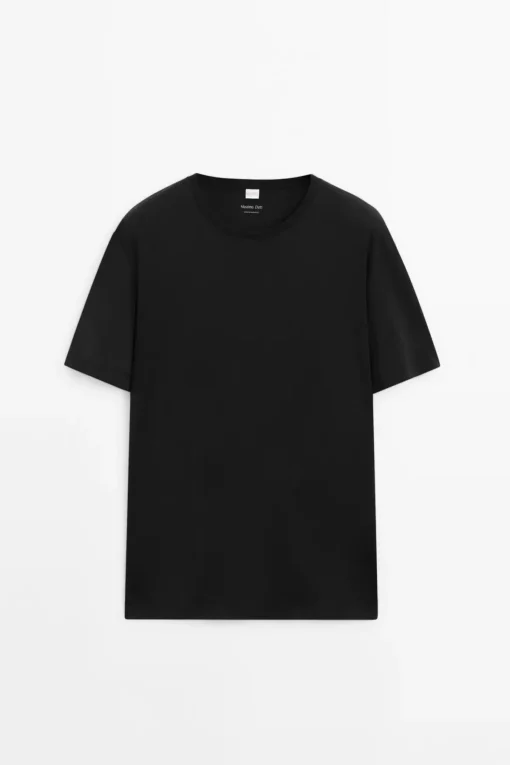 لباس راحتی تیشرت ساتن بلند آستین کوتاه شلوار برند Massimo Dutti کد 1741630926