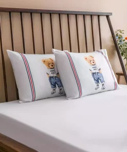 بالشت و رویه طرح‎دار Teddy خرس 100پنبه 50x70cm برند LC Waikiki کد 1741650064