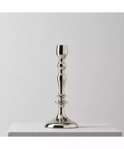 شمعدان فولادی ضد زنگ نقره 28cm برند Linens کد 1741708267