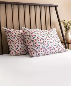 بالشت و رویه خانه طرح گلدار چاپی 50x70cm برند LC Waikiki کد 1741650068