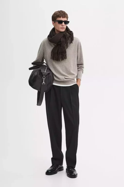 پلیور بافتنی یقه سه دکمه 1000 برند Massimo Dutti کد 1742117470