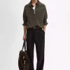 پلیور بافتنی یقه ایستاده برند Massimo Dutti کد 1742113263