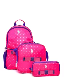 ست مدرسه کیف دخترانه چوگان برند U.S. Polo Assn. کد 1741288209