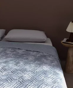 روانداز تخت خواب چاپی دو‎نفره آبی برند Madame Coco کد 1743502912