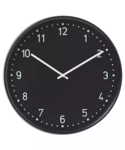 ساعت دیواری مشکی باستان 38cm برند IKEA کد 1743531669