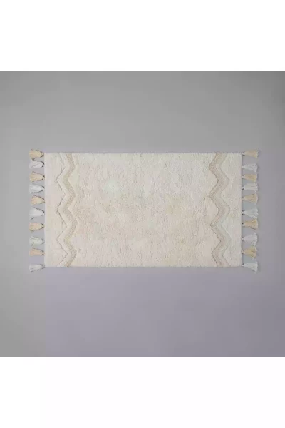زیرپایی حمام شیری بازاده 60x100cm برند Linens کد 1743816136
