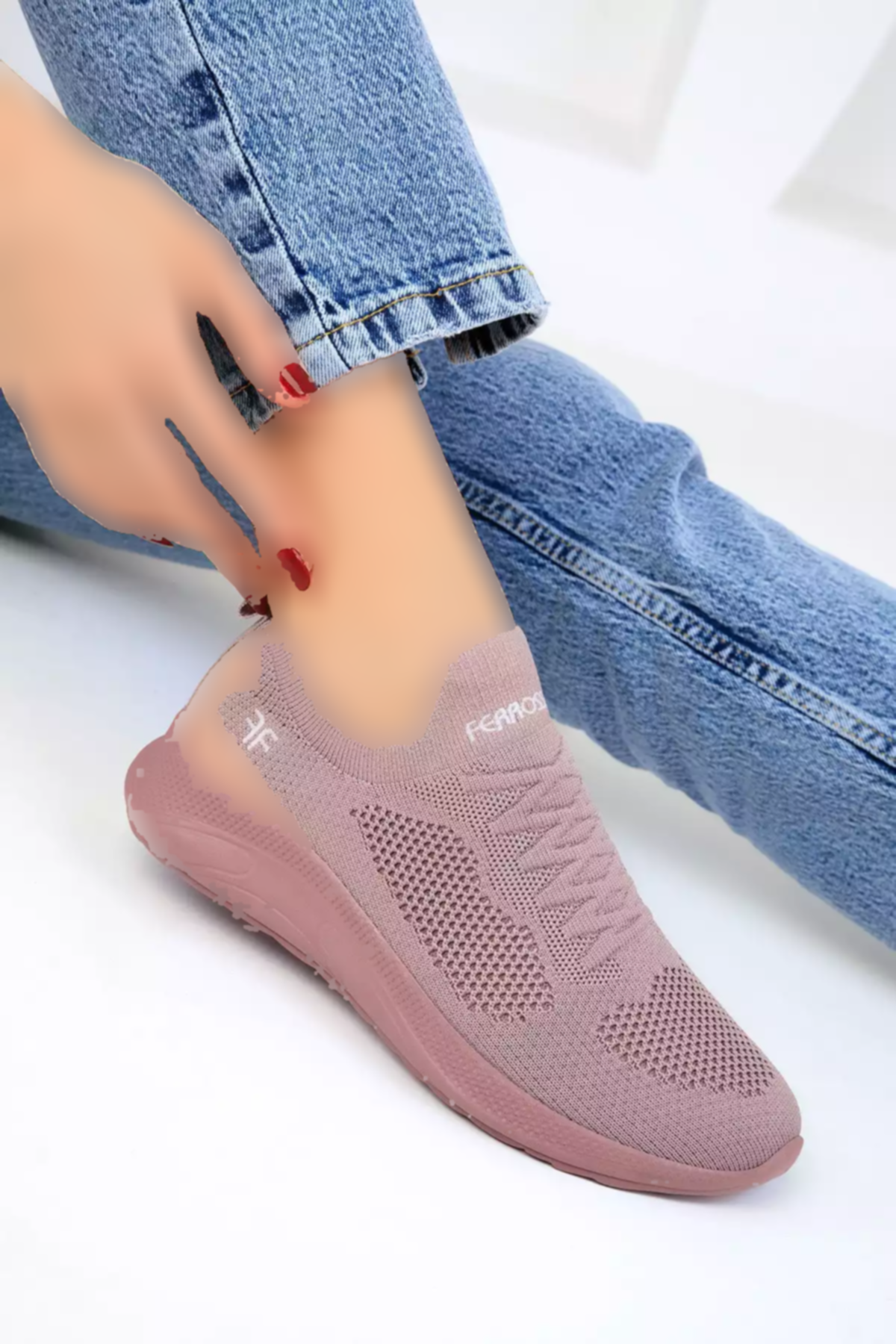 کفش اسپرت اسنیکر نارنجی کرم سالمون زنانه برند SOHO کد 1743503915