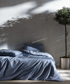 ست روتختی دو نفره ۱۰۰% پنبه‌ای با طرح - آبی تیره کد 1743503438