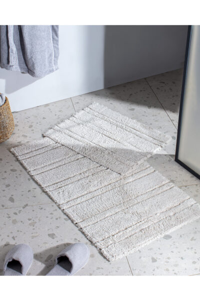 پادری حمام چارد 2 عددی از جنس پنبه - رنگ سنگی کد 1743826263