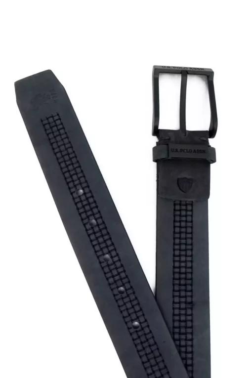 کمربند دار سرمه ای چرم مردانه برند U.S. Polo Assn. کد 1745642532