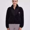 کاپشن مشکی زنانه زیپ نیم برند Skechers کد 1743737587