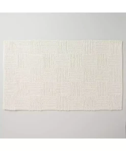 زیرپایی حمام شیری برگشت پذیر 60x100cm برند Linens کد 1743816135