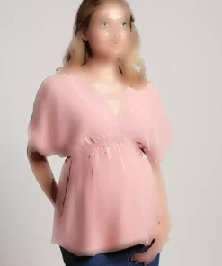بلوز رنگ گل رز برند Lyn Mama کد 1743538266