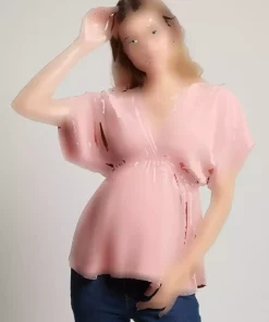 بلوز رنگ گل رز برند Lyn Mama کد 1743538266