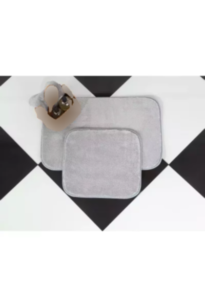 زیرپایی حمام طوسی 60x100cm برند Madame Coco کد 1743823328