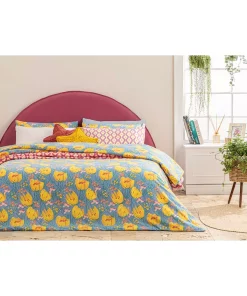 کاوردار پارادایس دو‎نفره آبی قابل اتو کشی راحت 200x220cm برند English Home کد 1743503427