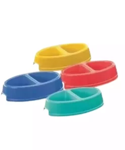 ظرف پلاستیکی آب سگ گربه کوچک دوتایی برند Pet Pretty کد 1746021507