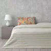 ست کاور سرویس خواب دو نفره نارنجی صورتی قابل اتو کشی راحت شکوفه می دهد 200x220cm برند English Home کد 1743503445