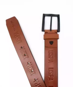 کمربند دار توتونی چرم مردانه برند U.S. Polo Assn. کد 1745642470