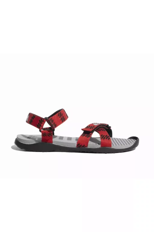 صندل روزانه قرمز مواری برند adidas کد 1745033299