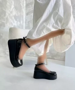 کفش ورنی لژدار زنانه مشکی برند inizio کد 1743875467