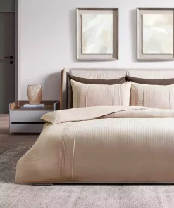 ست کاور سرویس خواب آجدار دونفره بژ برند Madame Coco کد 1743503498